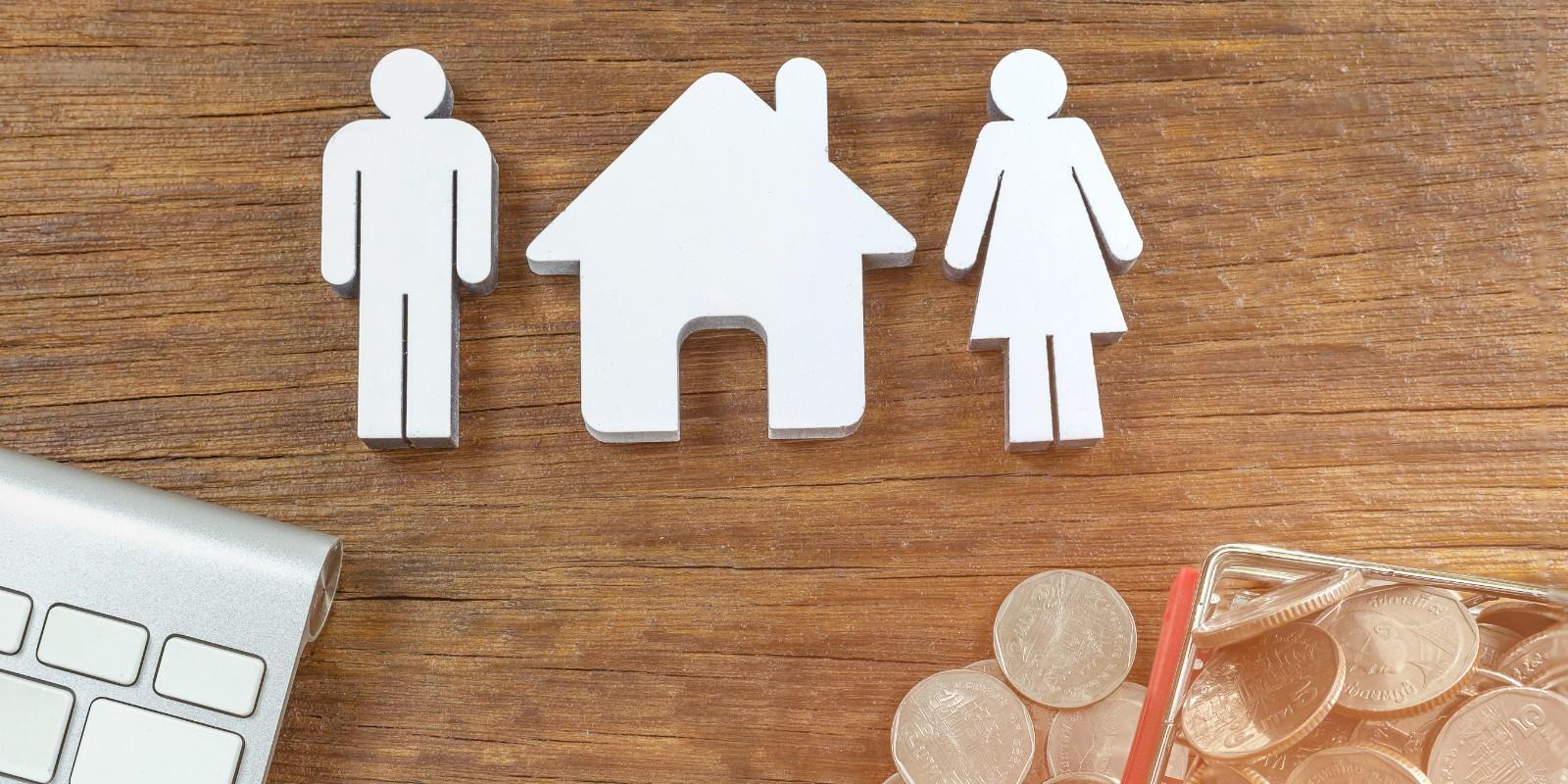 División del dinero tras la venta de una casa en divorcio